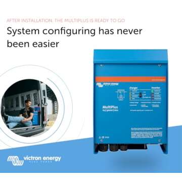 Victron Energy MultiPlus Pure Sine Wave Inverter Charger for 120 amp Battery, 3000VA 12-Volt