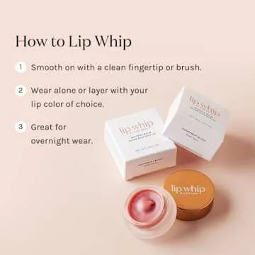 Kari Gran Lip Whip | Moisturizing Lip Balm with Organic Oils | Glossy Sheen + Peppermint | Rich Buttery Texture, Hydrates & Protects | Non-GMO, Organic Ingredients, Made in USA (Tinted Peppermint)