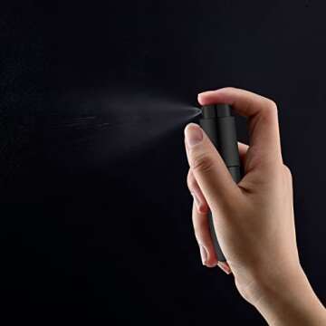 Lil Ray 8ml Portable Mini Perfume Atomizer(4 PCS)，Refilable Empty Small Spray Bottle for Travel, T...