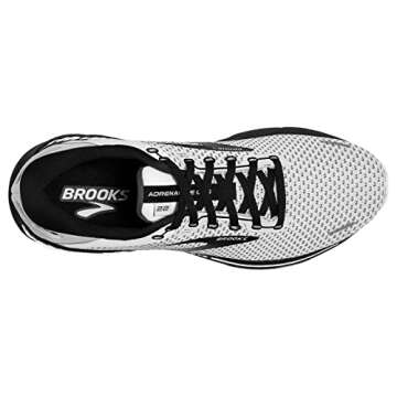 Brooks Women's Adrenaline GTS 22 Supportive Running Shoe - White/Grey/Black - 6 Medium