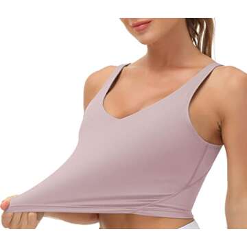 Women’s Longline Sports Bra for Yoga & Workouts