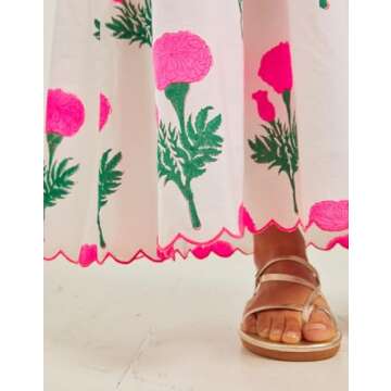 Women Boho Tie Shoulder Dress Y2k Floral Smocked Long Flowy Dresses Cute Summer Beach Spaghetti Strap Maxi Sundress