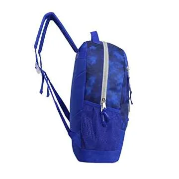 24-Pack 17" Printed Bungee Backpacks for Kids - Bookbags in Bulk for Elementary, Middle, and High School Students, 8 Assorted Colors