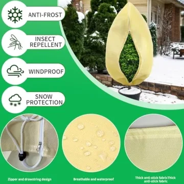 BATULU Plant Covers for Winter - 47.2 x 70.8 Inches