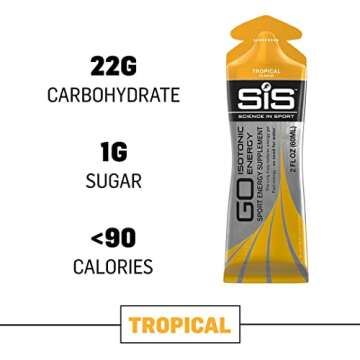 Science in Sport Energy Gel Pack - Tropical Flavor 2oz (Pack of 6)