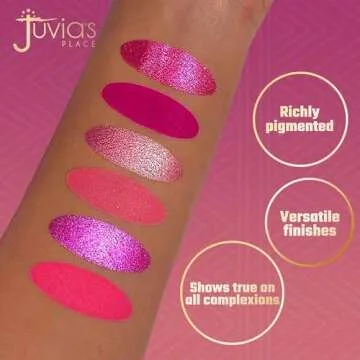 Juvia's Place Palette The Sweet Pinks - Deep Fuchsia, Soft & Sweet Pink, Shades of 6, Pressed Pigmen...