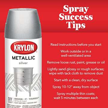12 oz Krylon 2203 General Purpose Metallic Copper Spray Paint