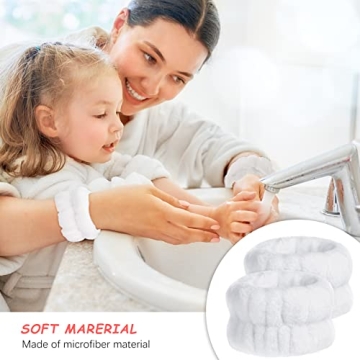 Chuangdi Microfiber Wrist Bands for Skincare Routine