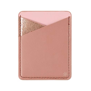 Glossy Blush Glitter Phone Card Holder for Your Style