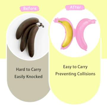 SITAKE Banana Holder Case - 3pcs Portable Fruit Keeper