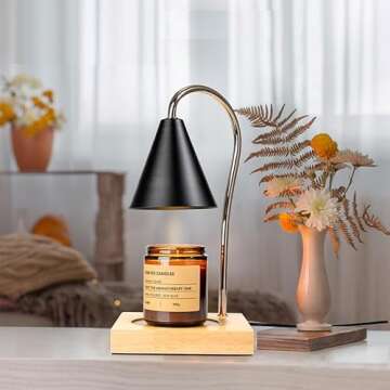 YIQAN Candle Warmer Lamp with Timer and Dimmer Features