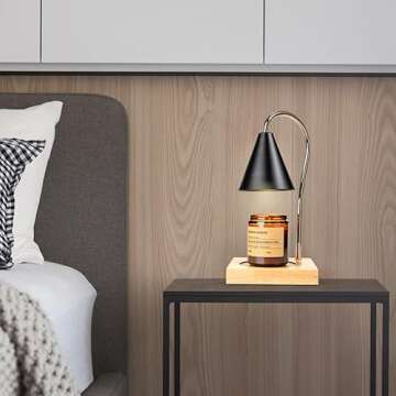 YIQAN Candle Warmer Lamp with Timer and Dimmer Features