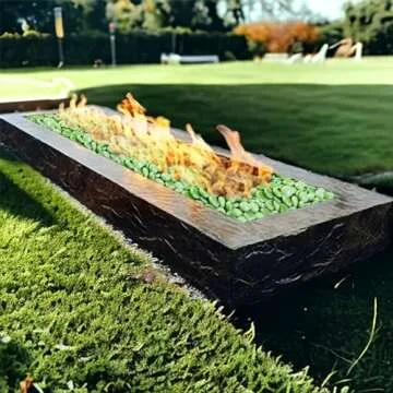 ROOFOO Flat Marbles Glass Gems Pebbles Gemstone Vase Fillers Beads for Vases Flat Gems Aquarium Stones Decorative,Fire Glass,Craft Mosaics,Garden Plants,Table Scatter Decor,DIY Ornaments,Green,2 LB