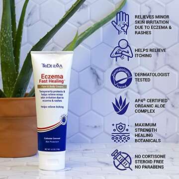 Triderma Eczema Fast Healing Cream - Relief for Dry Skin