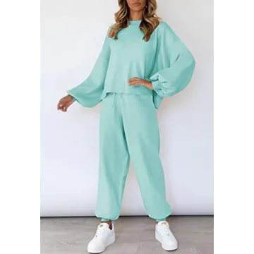 Viottiset Women's Stylish 2 Piece Sweatsuit Set