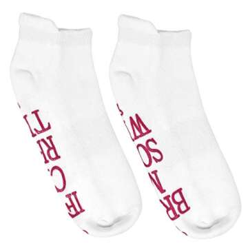 The ONLY GIFT WORTH GIVING Funny Wine Socks for Women - Perfect Wine Gifts for Women and Wine Accessories for Wine Lovers - Unique Wine Lovers Gifts for Women - Valentines Day Socks for Women