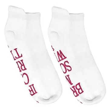 The ONLY GIFT WORTH GIVING Funny Wine Socks for Women - Perfect Wine Gifts for Women and Wine Accessories for Wine Lovers - Unique Wine Lovers Gifts for Women - Valentines Day Socks for Women