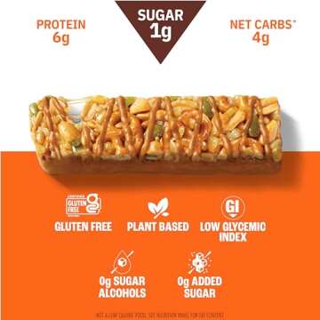 Munk Pack Nut & Seed Bar Pretzel Variety Pack - 1g Sugar, Low Carb & Keto, 6g Protein - Gluten Free,...