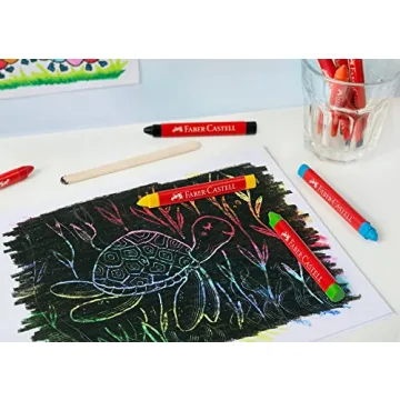 Faber-Castell Jumbo 24 Wax Crayons Neon Skin Colours