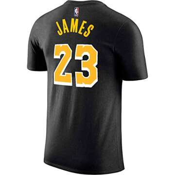 Outerstuff NBA Youth Performance Game Time Team Color Player Name and Number Jersey T-Shirt (Medium ...
