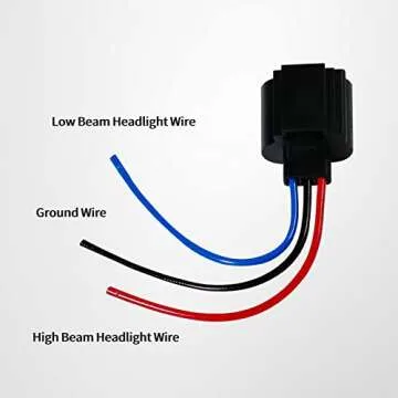 9008 H13 Female Socket Plug Connector for Headlights