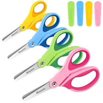 Kids iBayam 5 Inch Comfort Grip Scissors for Creative Fun
