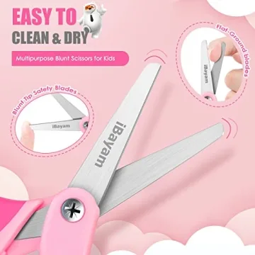 Kids iBayam 5 Inch Comfort Grip Scissors for Creative Fun