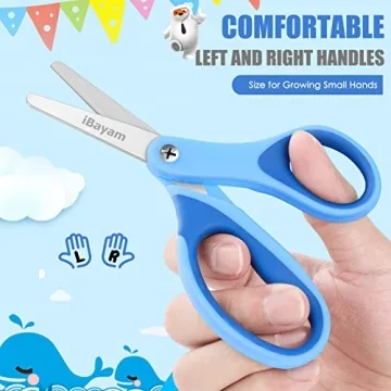 Kids iBayam 5 Inch Comfort Grip Scissors for Creative Fun