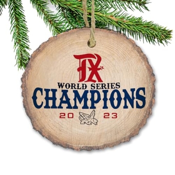 World Series Champions 2023 Christmas Ornament - Texas Rangers Gift
