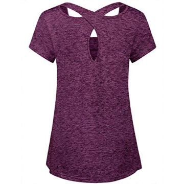 Kimmery Stylish Summer T-Shirt for Teen Girls in Purple Red
