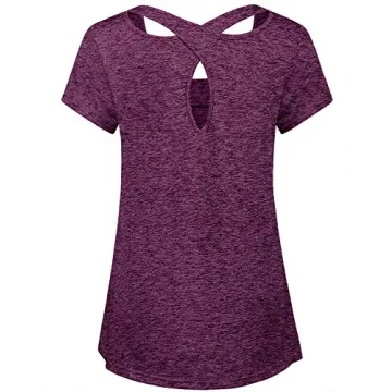 Kimmery Stylish Summer T-Shirt for Teen Girls in Purple Red