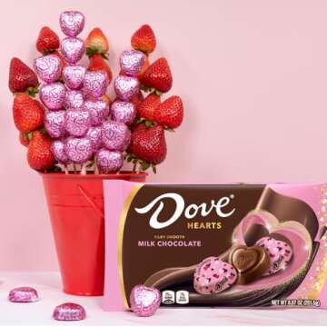 DOVE PROMISES Valentine Milk Chocolate Candy Hearts 8.87-Ounce Bag