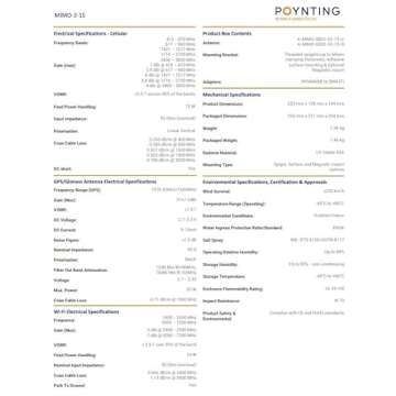 Poynting 5-in-1 MIMO 2xLTE, 2xWiFi, 1xGPS