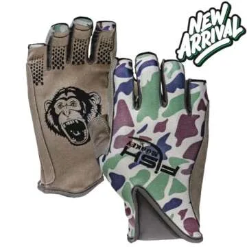 Fish Monkey Pro 365 Guide Glove - Blue Water Camo for Fishing Enthusiasts