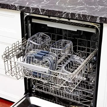 Rubbermaid Brilliance 14-Piece Food Storage Container Set with Scoops, Airtight, BPA-Free, for Kitchen and Pantry Organization