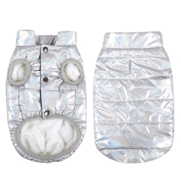 ASENKU Windproof Dog Winter Coat Waterproof Dog Jacket Warm Dog Vest Cold Weather Pet Apparel with 2...