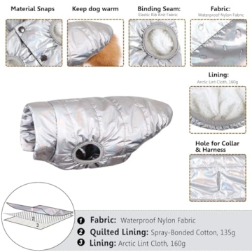 ASENKU Waterproof Winter Coat for Dogs - Windproof & Warm