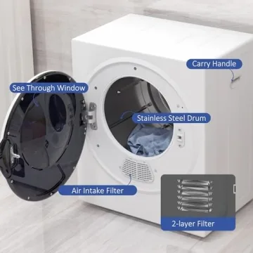 Portable Clothes Dryer with 4 Drying Modes