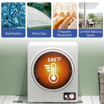 Portable Clothes Dryer with 4 Drying Modes