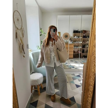 EsheSy Women's Bow Tie Front Babydoll Blouse for Summer Style