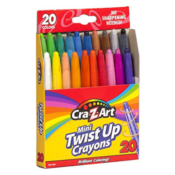 Cra-Z-Art Mini Twist Up Crayons - 20 Brilliant Colors for Creative Fun