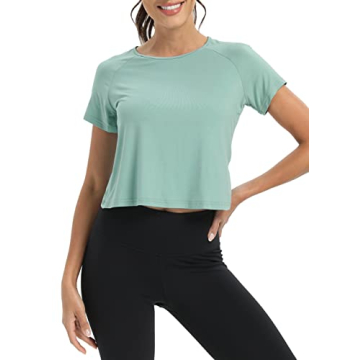 Comfortable Open Back Workout Shirt for Active Women