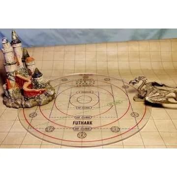 Futhark DND Spell Template Large to 30' Cube & 30' Cone, D&D AOE Spell Template - Measure Area of Effect Spell Template DND Accessories, D&D Accessories, Great DM Gift!