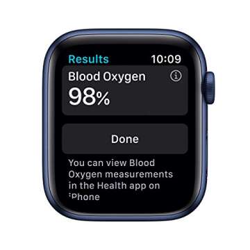 Apple Watch Series 6 GPS 44mm Blue Aluminum Renewed