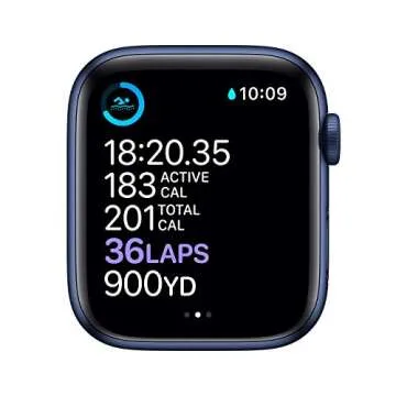 Apple Watch Series 6 GPS 44mm Blue Aluminum Renewed