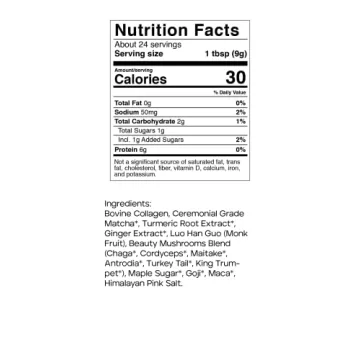 KROMA Ceremonial Matcha Powder with Superfoods and Collagen