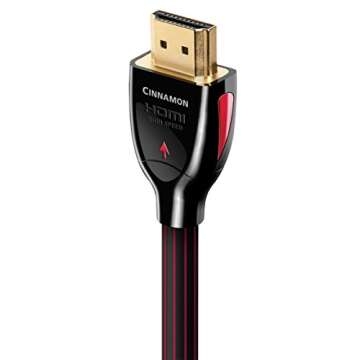 High-Performance AudioQuest Cinnamon 1m HDMI Cable for Stunning Media Experience