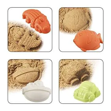 JOYIN 28 Pcs Beach Sand Toys Set with Mesh Bag for Pool Party Sand Toys for Toddlers Kids Outdoor Play