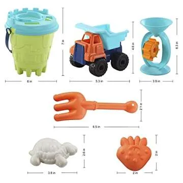 JOYIN 28 Pcs Beach Sand Toys Set with Mesh Bag for Pool Party Sand Toys for Toddlers Kids Outdoor Play