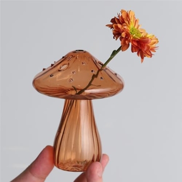 Hafhef Decorative Mushroom Vase for Whimsical Home Decor